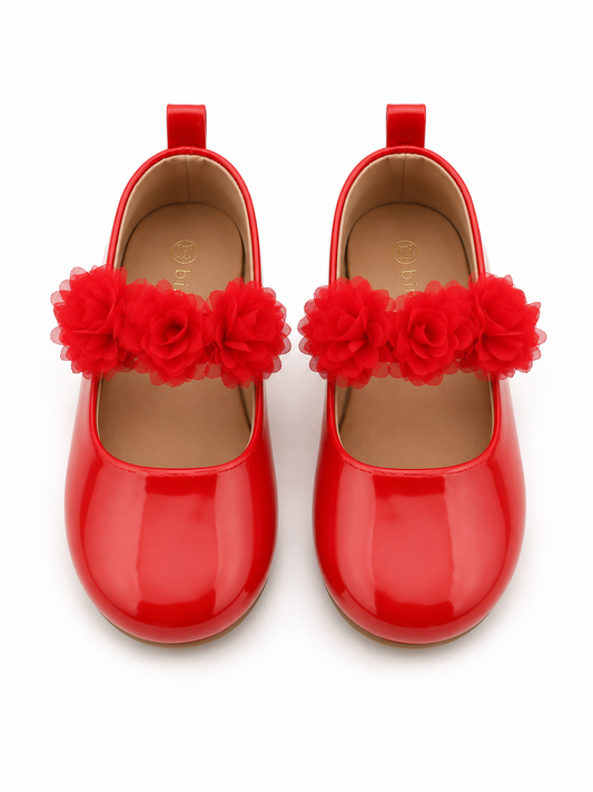 Glossy Red Blossom Ballerina
