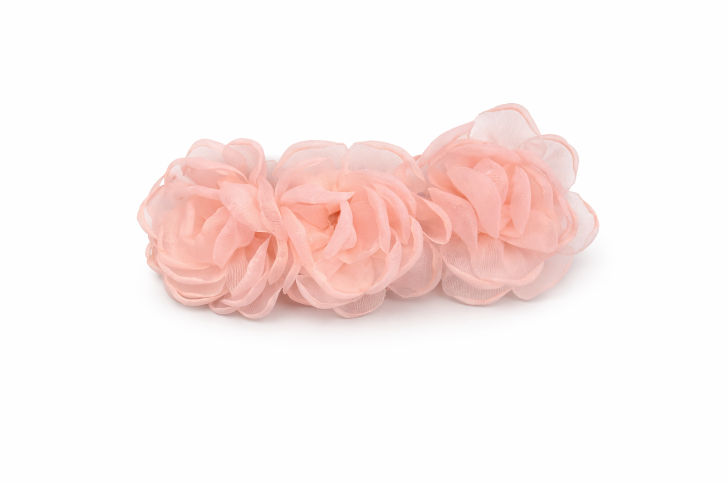 Pink flower haiclip - Single