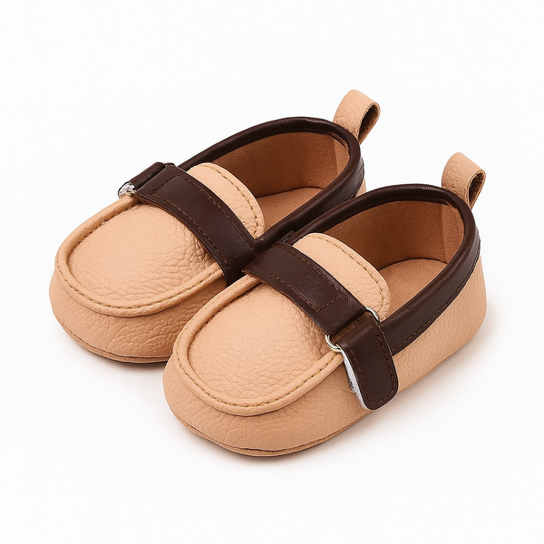 Beige with Brown Loafer