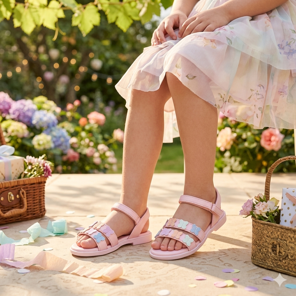 Pink Giselle Butterfly Sandals