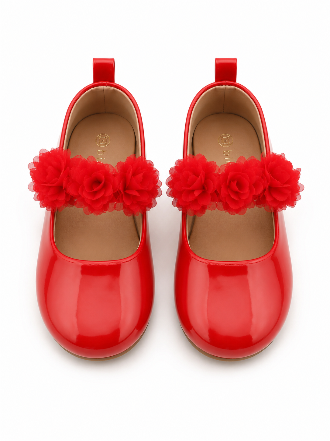 Glossy Red Blossom Ballerina