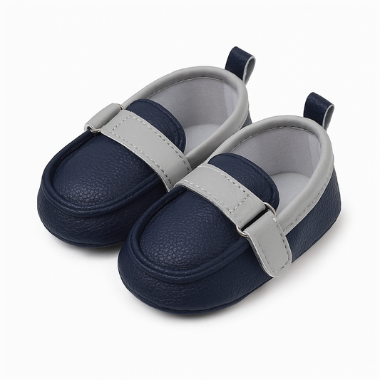 Peterpan Blue & Grey Loafer Prewalker
