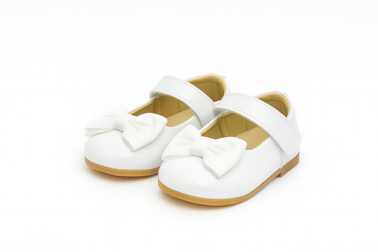 White Pretty Little Bow Prewalker