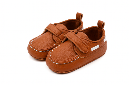 Brown Velcro Loafers