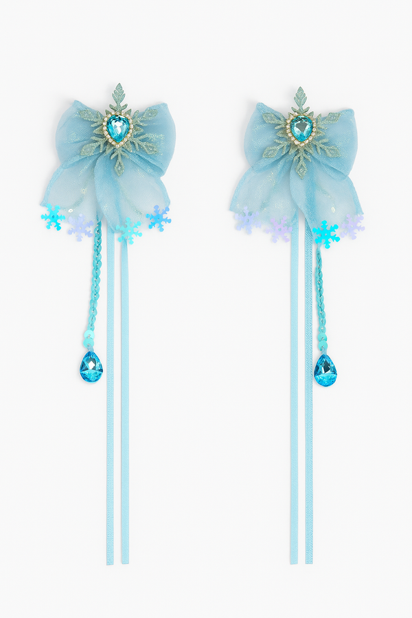 Blue Elsa Hair Clips
