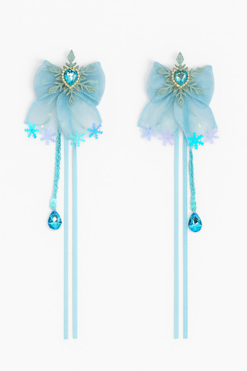 Blue Elsa Hair Clips