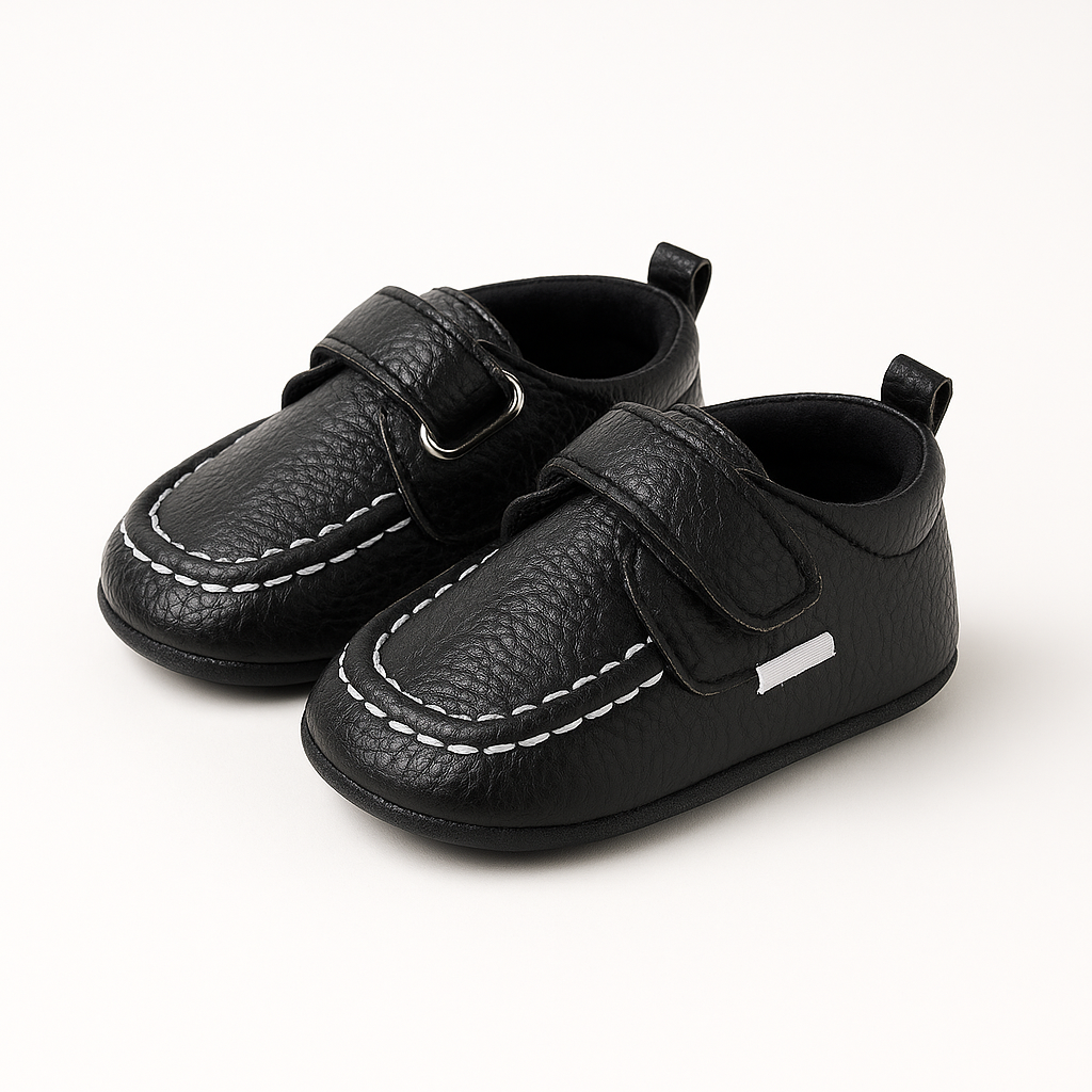 Black Velcro Loafers