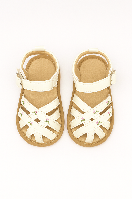 White Roses Sandal Prewalker