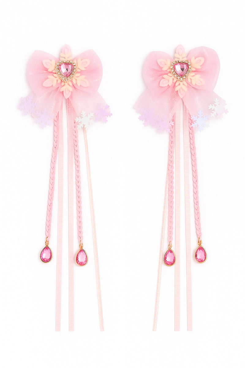 Pink Elsa Hair Clips