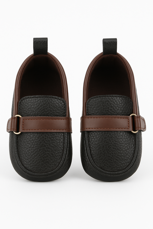 Black with Brown Peterpan Prewalker