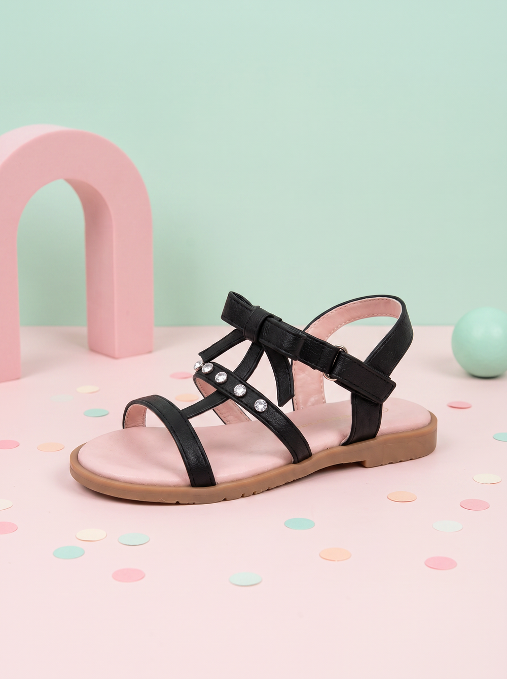 Babydoe Black Moonlit Sandal — pastel-studio