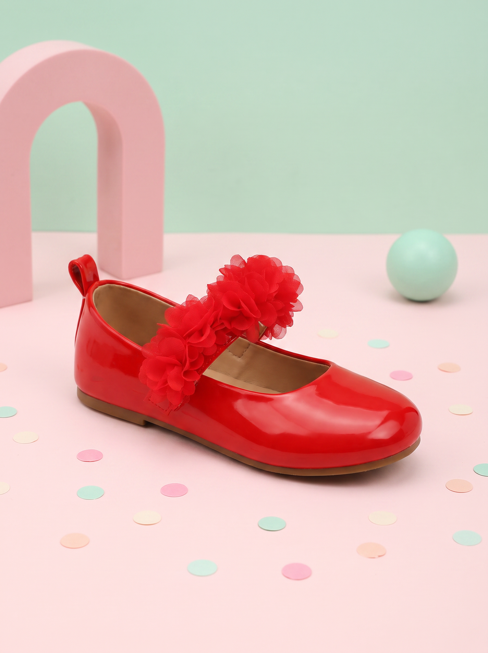 Babydoe glossy-red-blossom-ballerina — A-pastel-studio
