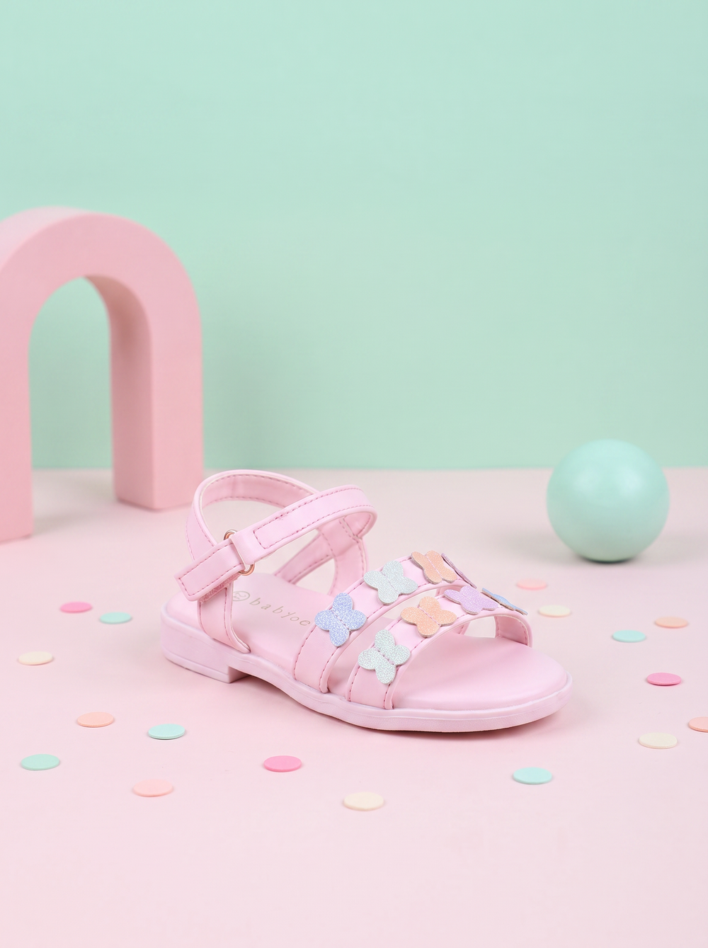 Babydoe Pink Giselle Butterfly Sandals — pastel-studio