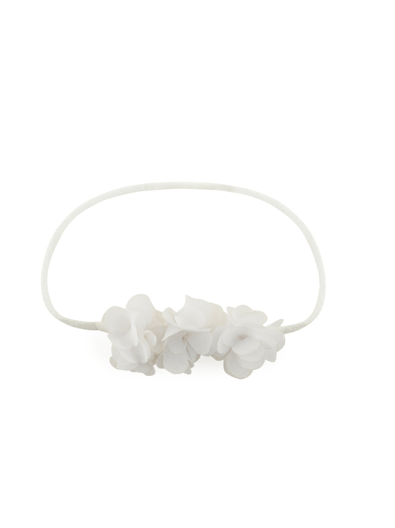 White flower hairband