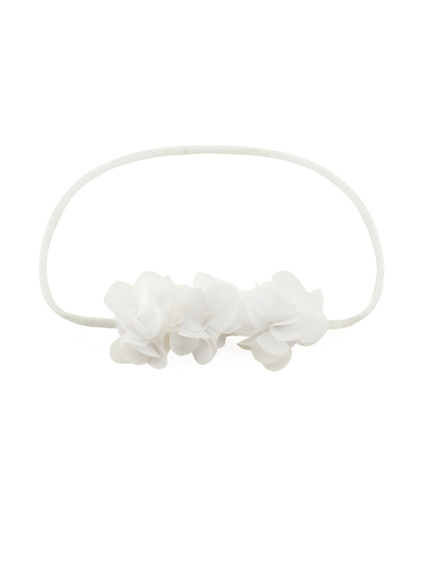 White flower hairband