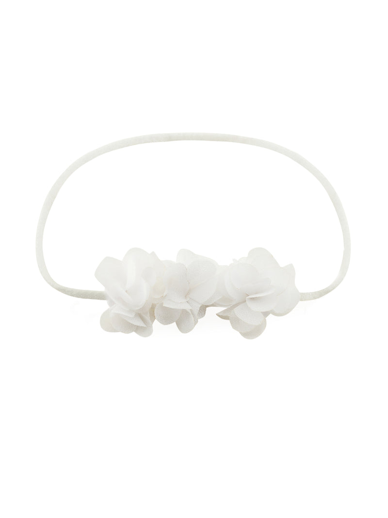 White flower hairband