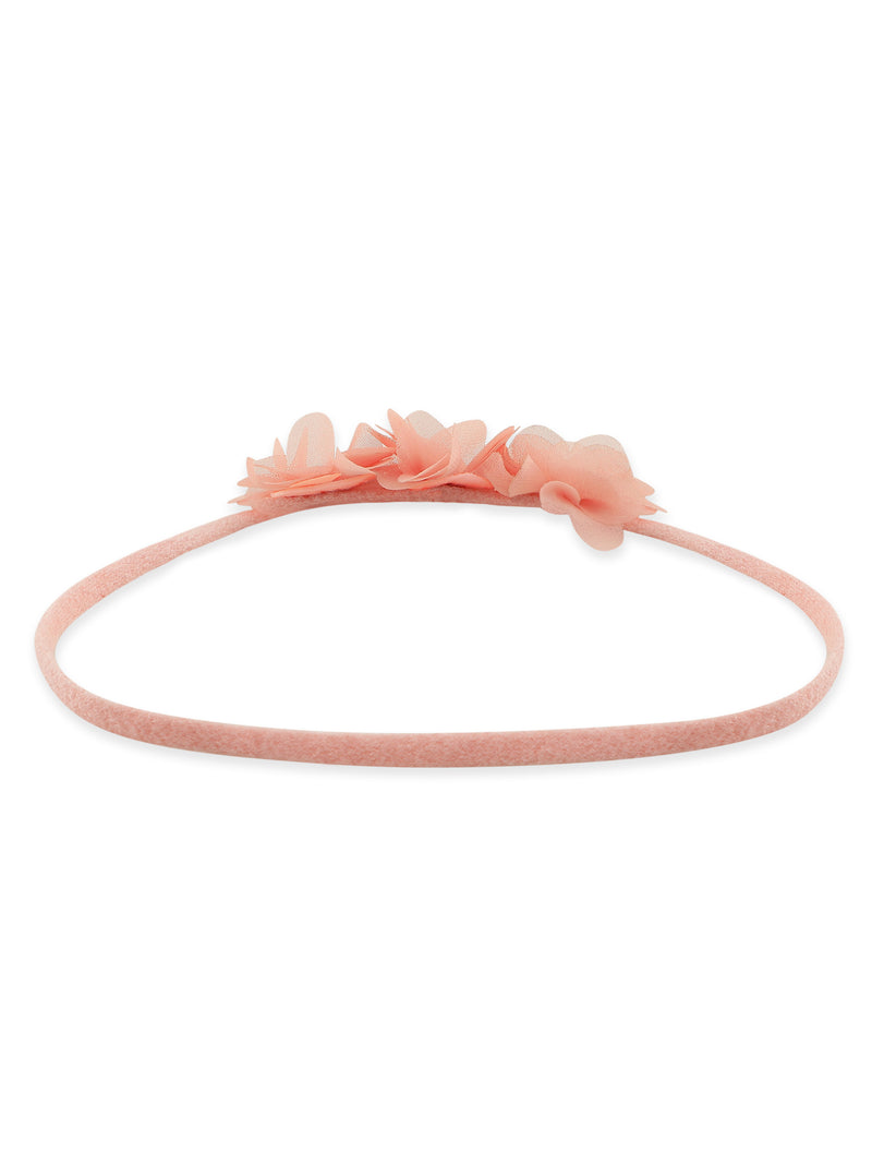 Pink flower hairband